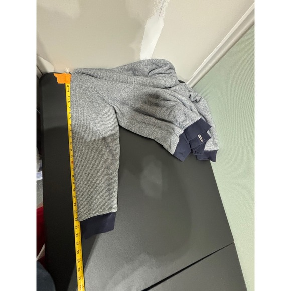 Arizona Jean Co Mens Sherpa Lined Hoodie Gray Herringbone Full Zip Men's Size L - Picture 8 of 8